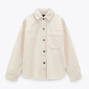 Zara Ribbed Corduroy Overshirt
